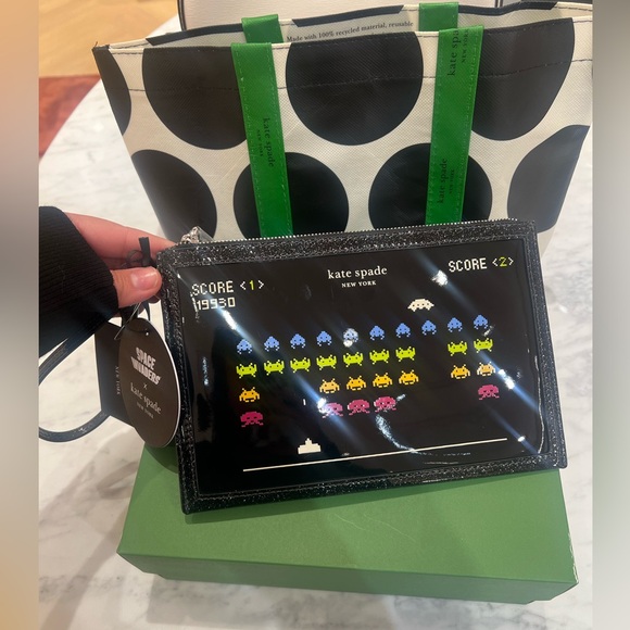 Kate Spade x Space Invaders Wristlet - Picture 2 of 4